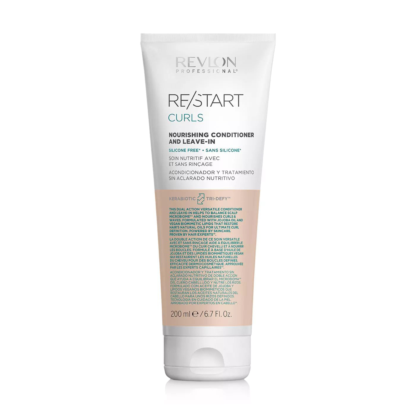 Живильний незмивний кондиціонер Revlon Professional ReStart Curls Nourishing Conditioner And Leav-In для в'юнкого волосся, 200 мл